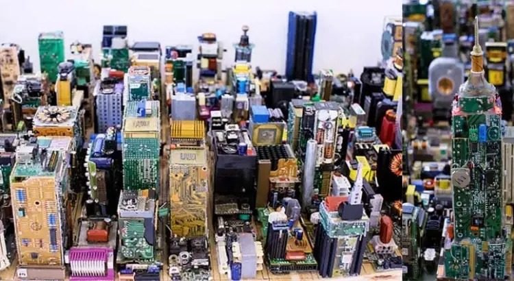 Construyó un modelo a escala de Manhattan