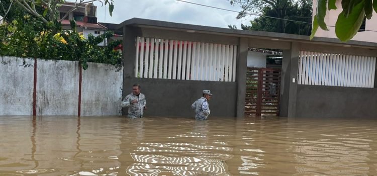 Activa GN el plan GN-A por la crecida de ríos en Veracruz