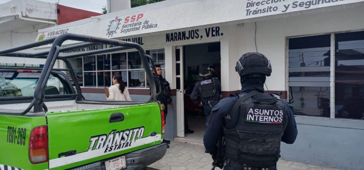 Asuntos Internos supervisa Policía Estatal y Fuerza Civil de Veracruz