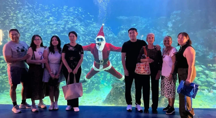 Santa Claus llegó al Aquarium de Veracruz