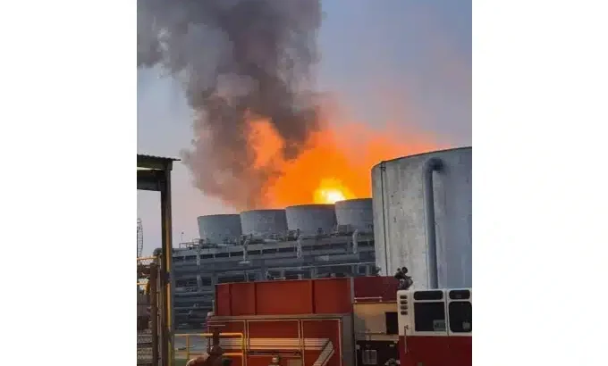 Reportan incendio en el complejo petroquímico La Cangrejera en Coatzacoalcos, Veracruz