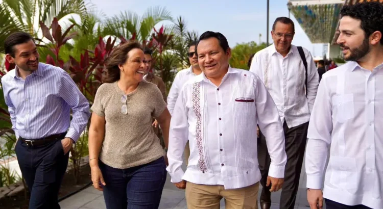 Se reúne Rocío Nahle y gobernador de Yucatán; buscan desarrollo conjunto de puertos