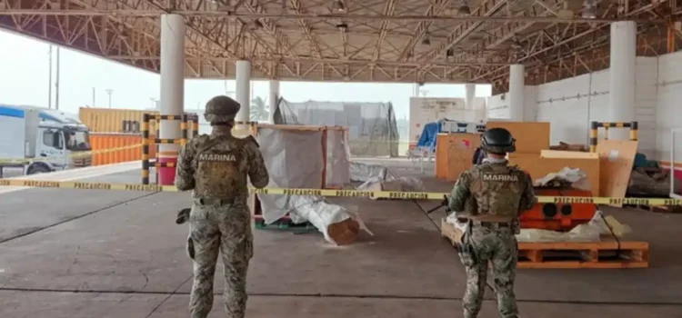 Semar asegura más de media tonelada de mariguana en Aduana de Veracruz