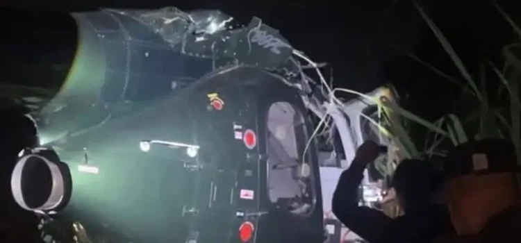 Cayó helicóptero en Fortín, es del empresario José Abella; tripulantes resultaron ilesos: PC