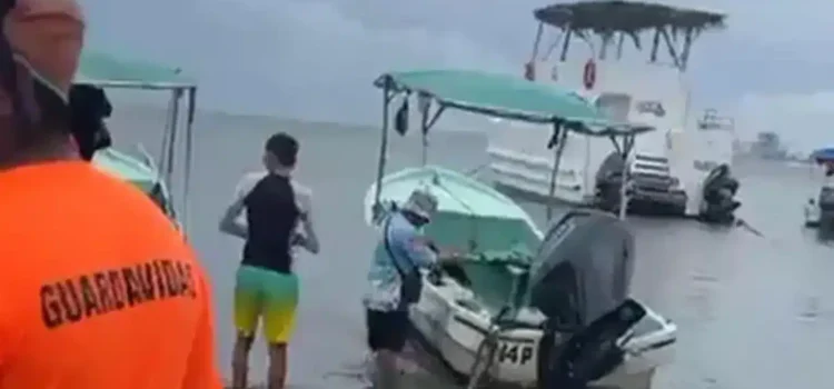 Se hunde lancha con 18 pasajeros en Veracruz