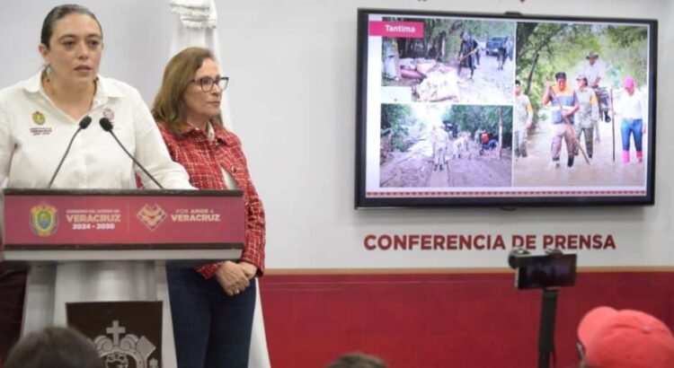 Toda la ayuda humanitaria a Veracruz: Rocío Nahle