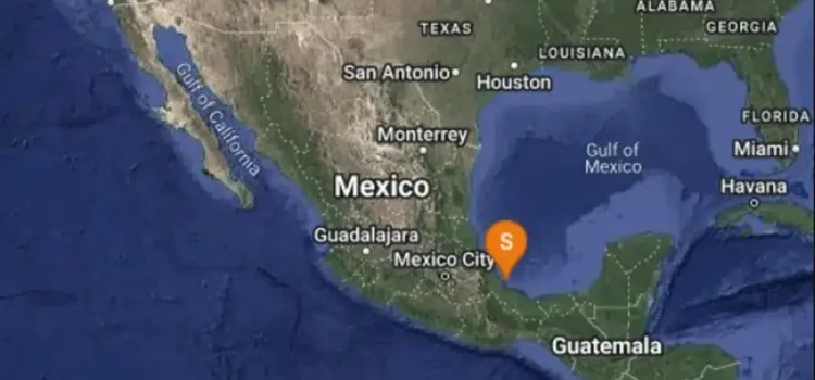 Reportan sismo al sur de Veracruz este lunes