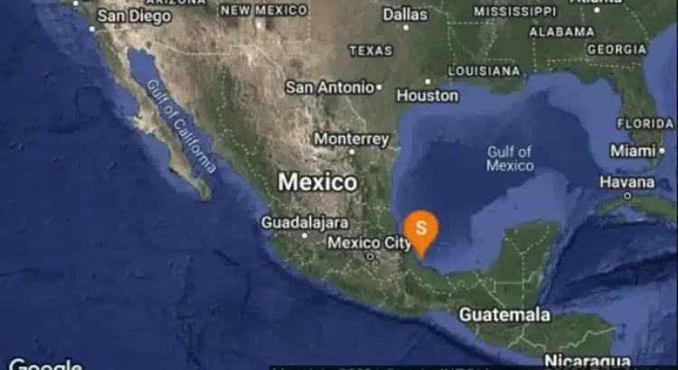 Reportan sismo al sur de Veracruz este lunes