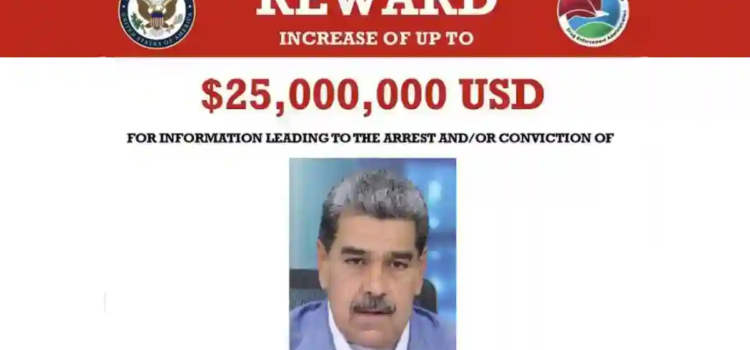 Ofrece la DEA 25 millones de dólares por la captura de Nicolás Maduro Ofrece la DEA 25 millones de dólares por la captura de Nicolás Maduro