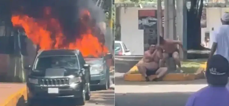 Pobladores de Tezonapa incendian vehículos y retienen a agentes por presuntas extorsiones Pobladores de Tezonapa incendian vehículos y retienen a agentes por presuntas extorsiones