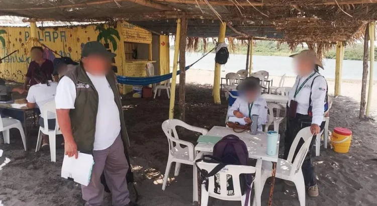 Profepa clausura palapas irregulares en playa de Nautla, Veracruz