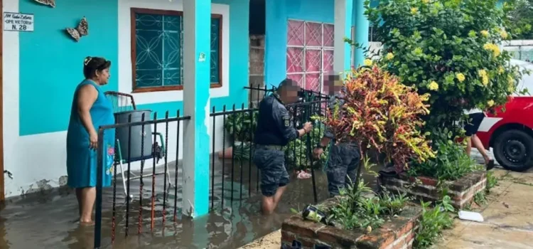 Son más de 350 viviendas inundadas por lluvias en el sur de Veracruz Son más de 350 viviendas inundadas por lluvias en el sur de Veracruz