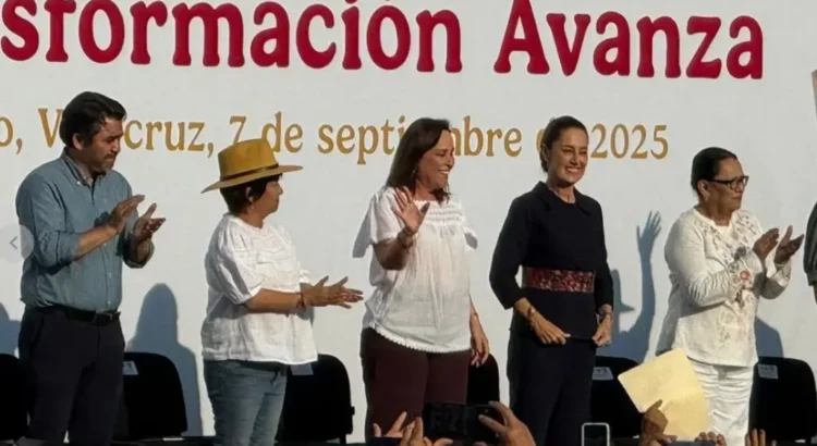 Desde Boca del Río, Sheinbaum afirma que nivel de pobreza es el más bajo en la historia de México
