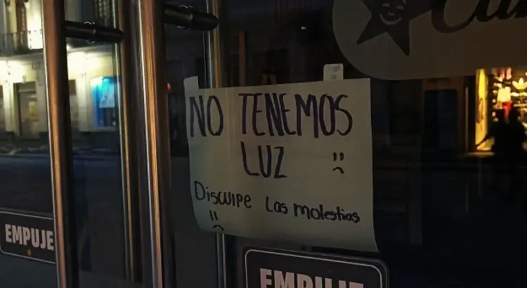 Apagón afectó al Centro Histórico de Veracruz