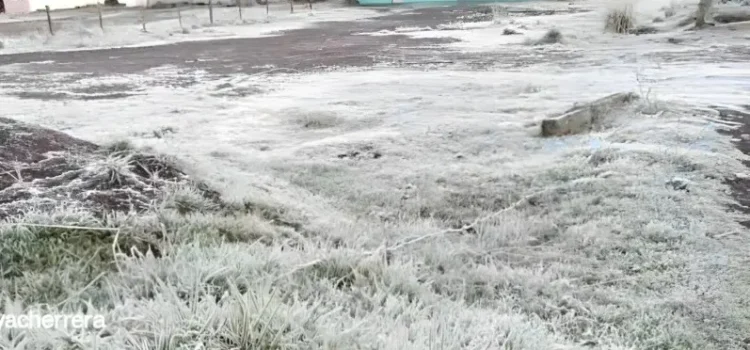 Captan helada la mañana de este lunes. Advierten que frente frío afectará a Veracruz