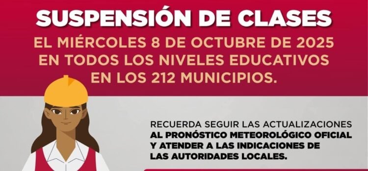 Suspenden clases este miércoles por temporal lluvioso en Veracruz