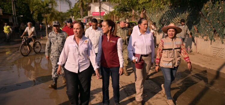Sheinbaum recorre municipios afectados al norte de Veracruz, tras inundaciones Sheinbaum recorre municipios afectados al norte de Veracruz, tras inundaciones