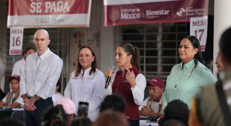 Sheinbaum visita Álamo y promete apoyo total a familias afectadas por lluvias Sheinbaum visita Álamo y promete apoyo total a familias afectadas por lluvias