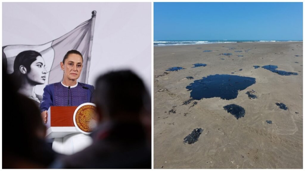 Derrame en el Golfo: Sheinbaum no descarta fuga aún activa